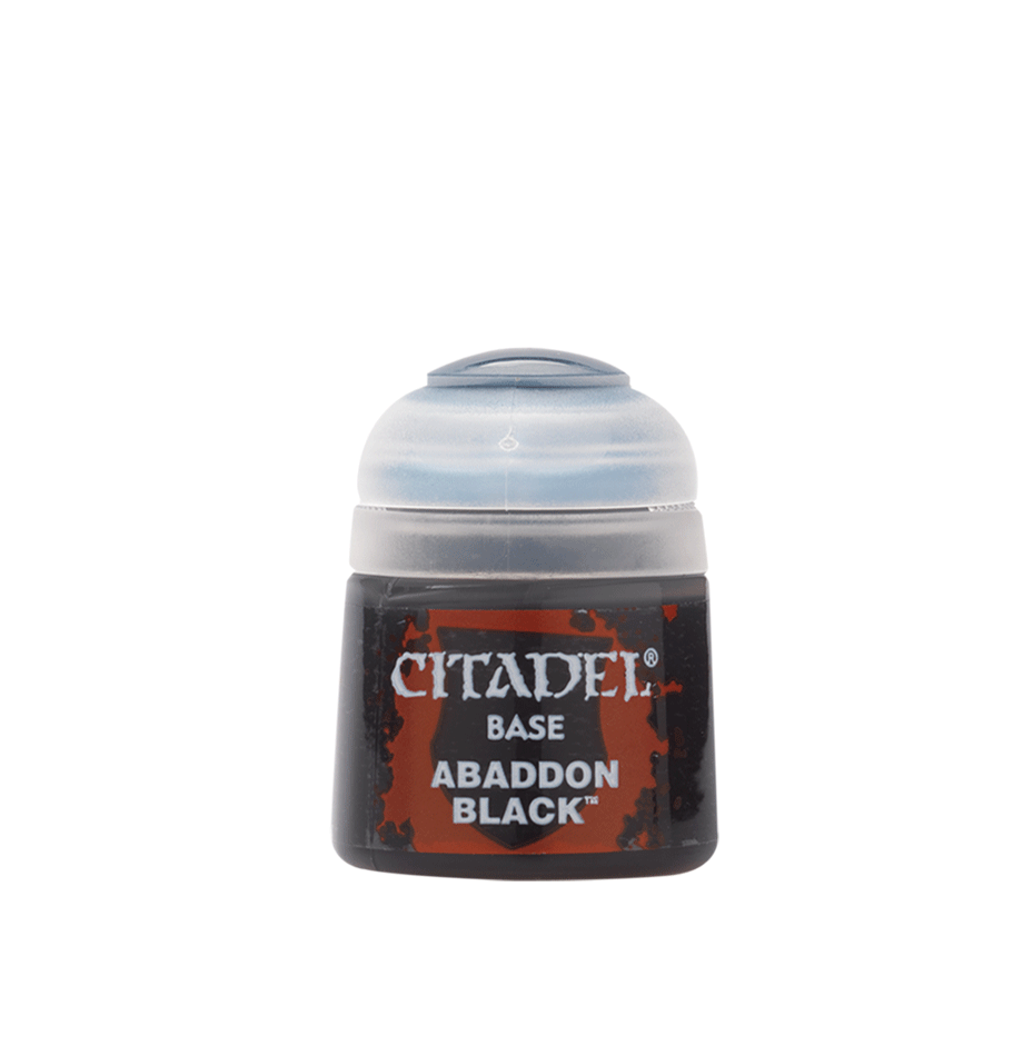 Citadel Colour Paint Base: Abaddon Black (12 ml)