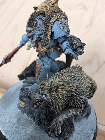 Warhammer 40K Space Wolves Logan Grimnar Painted