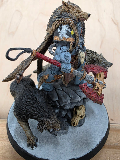Warhammer 40K Space Wolves Logan Grimnar Painted
