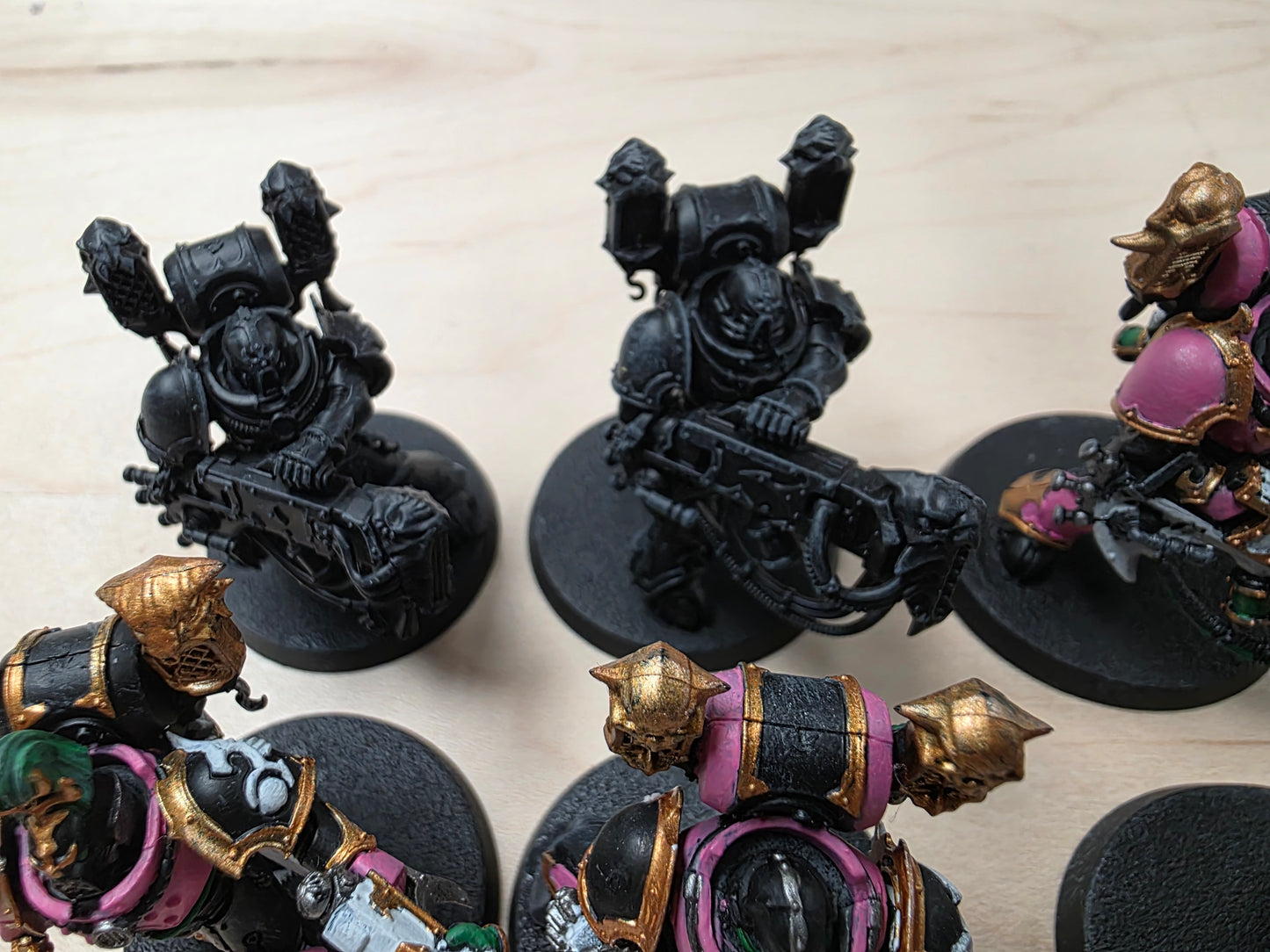 Warhammer 40k Noise Marines Partial Paint