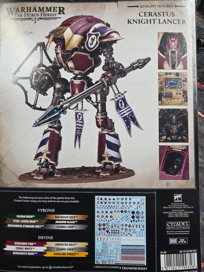 Cerastus Knight Lancer Knight Houses