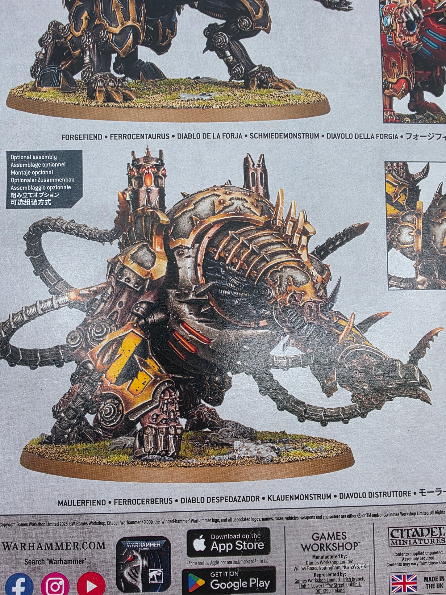 Chaos Space Marines Forgefiend Maulerfiend