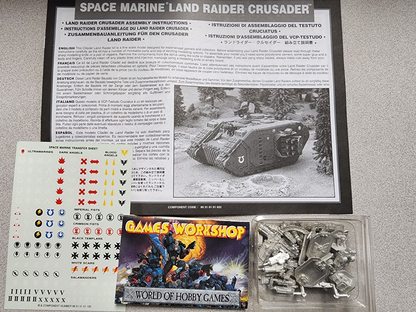 Land Raider Crusader Space Marine Tank New Open Box 2000