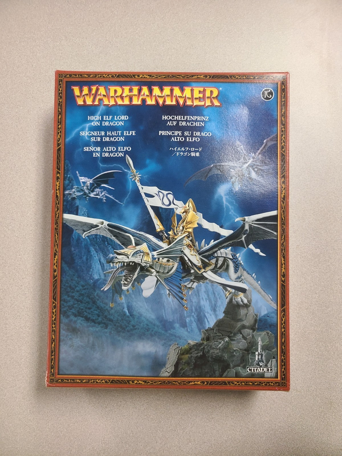 Warhammer Fantasy High Elf Lord On Dragon New OPEN BOX OOP AoS The Old World