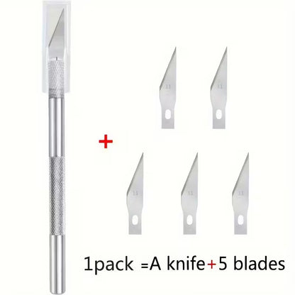 Hobby Knife + 5 Blades