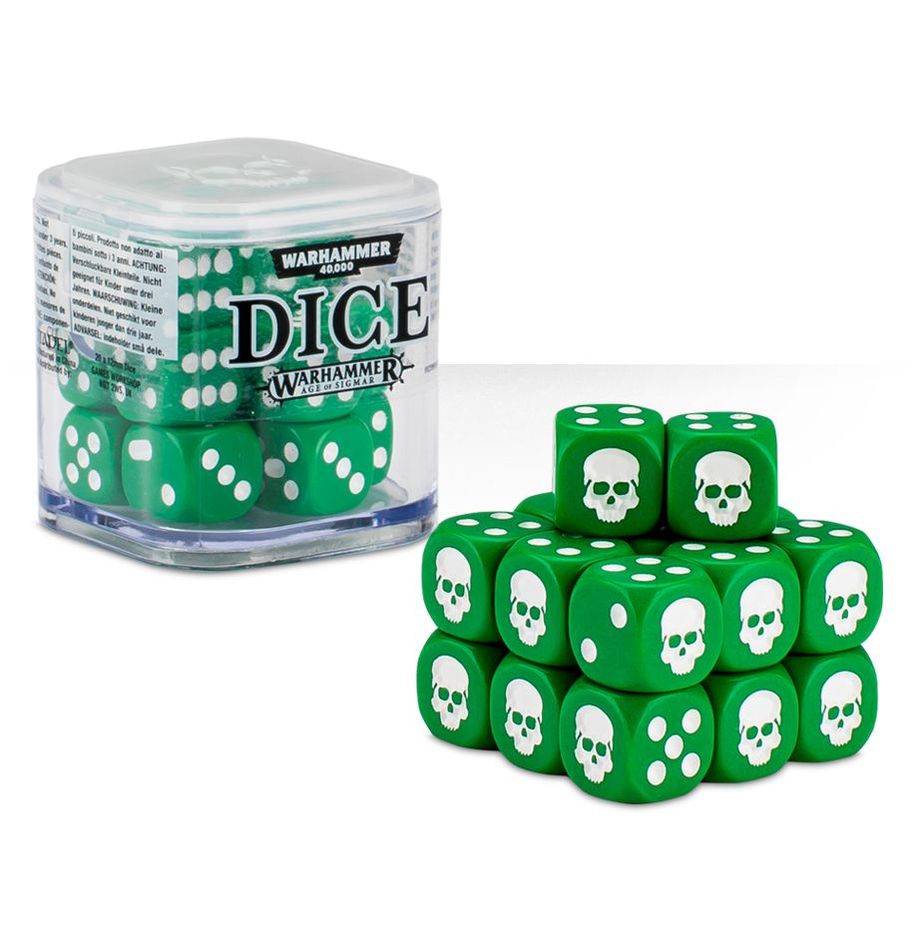 Warhammer 40k Dice Set Cube Green