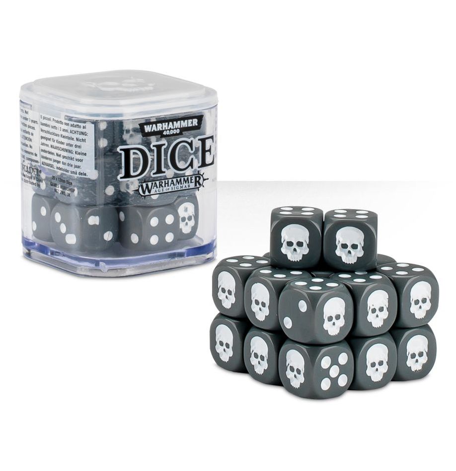 Warhammer 40k Dice Set Cube Grey