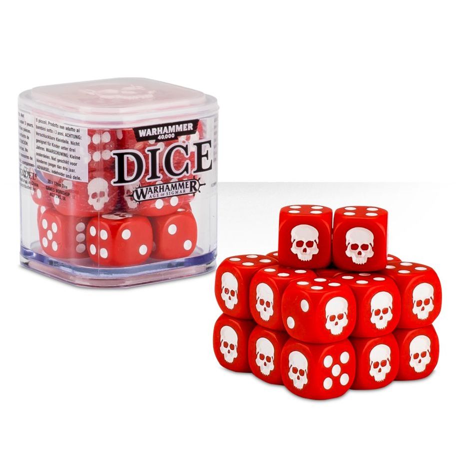 Warhammer 40k Dice Set Cube Red