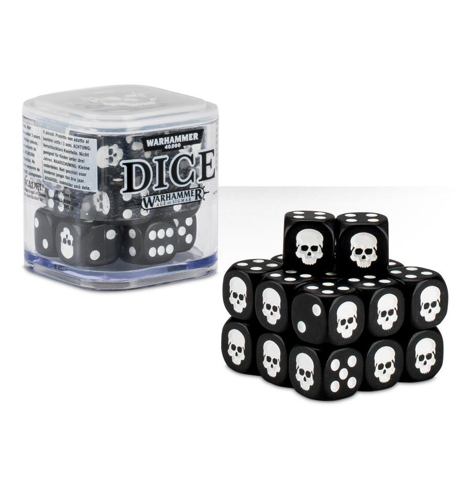 Warhammer 40k Dice Set Cube Black