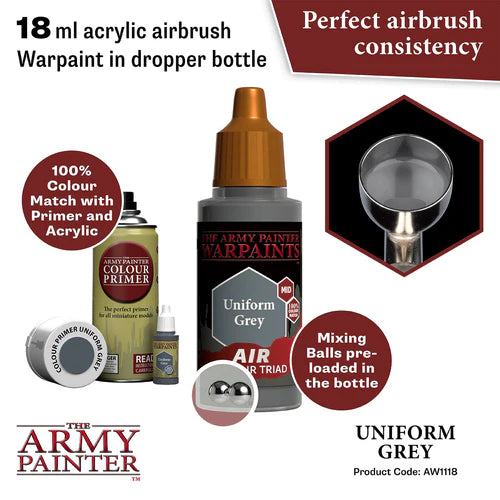 Army Painter Warpaints Acrylic Air Uniform Grey