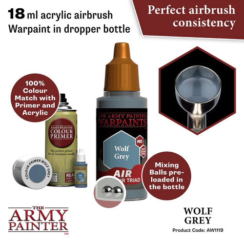 Army Painter Warpaints Acrylic Air Wolf Grey