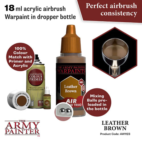 Army Painter Warpaints Acrylic Air Leather Brown