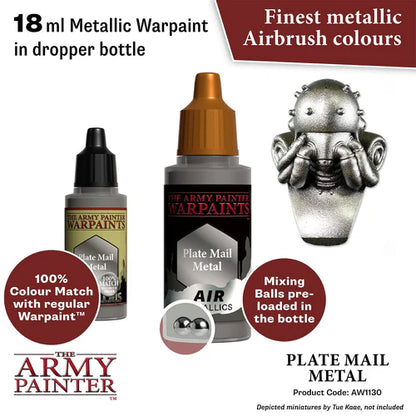 Army Painter Warpaints Metallic Air Plate Mail Metal