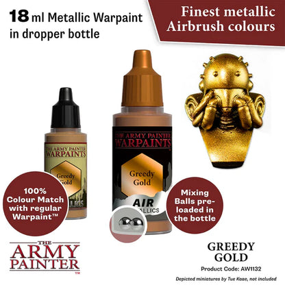 Army Painter Warpaints Metallic Air Greedy Gold