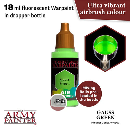 Army Painter Warpaints Air Fluorescent Gauss Green