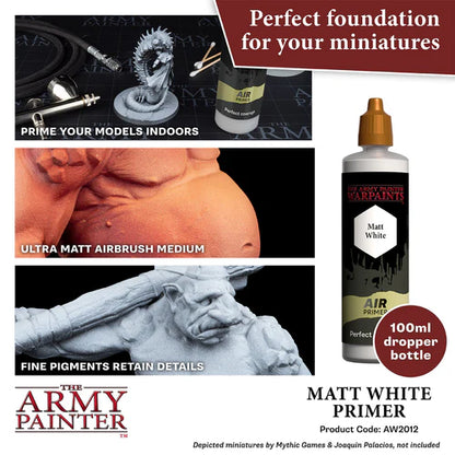 Army Painter Warpaints Air Primer Matt White 100ml