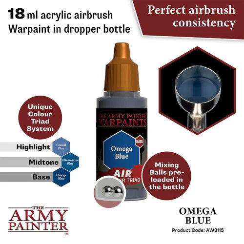Army Painter Warpaints Acrylic Air Omega Blue
