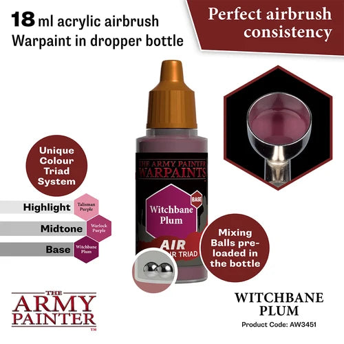 Army Painter Warpaints Acrylic Air Witchblane Plum