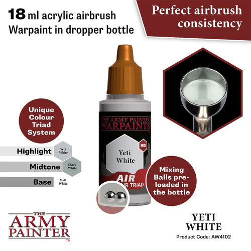 Army Painter Warpaints Acrylic Air Yeti White