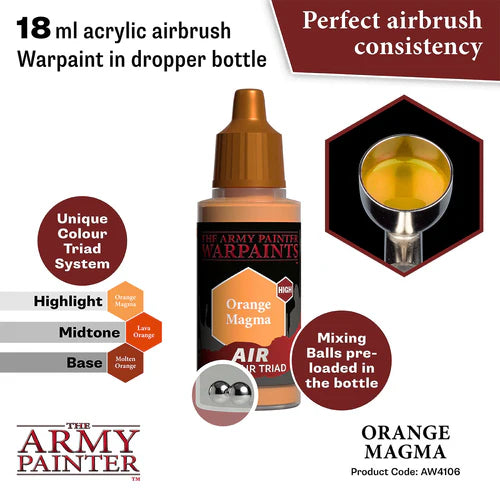 Army Painter Warpaints Acrylic Air Orange Magma