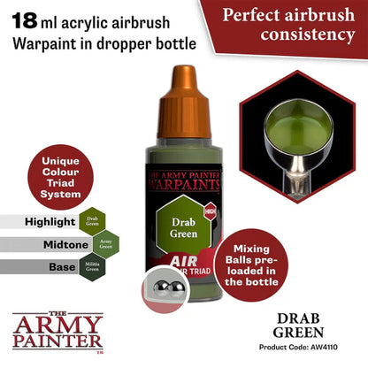 Army Painter Warpaints Acrylic Air Drab Green