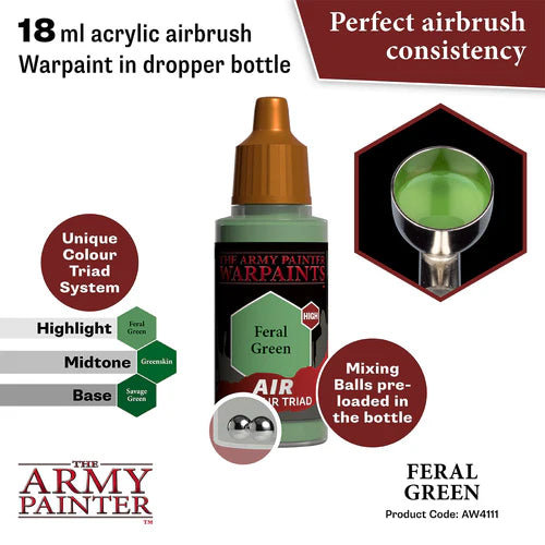 Army Painter Warpaints Acrylic Air Feral Green