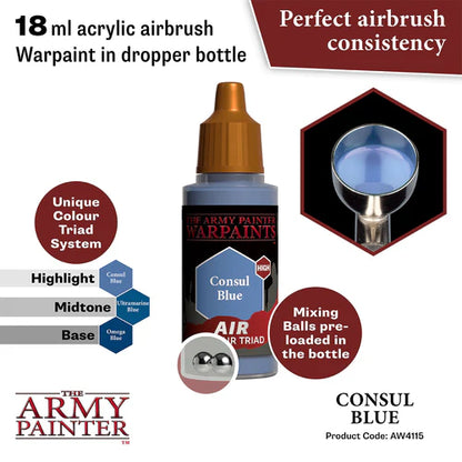 Army Painter Warpaints Acrylic Air Consul Blue