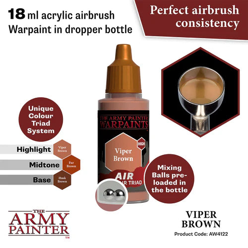 Army Painter Warpaints Acrylic Air Viper Brown