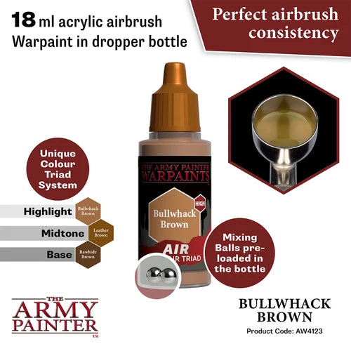 Army Painter Warpaints Acrylic Air Bullwhack Brown