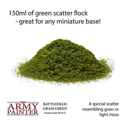 Army Painter Battlefields: Grass Green Flock Basing 150ml