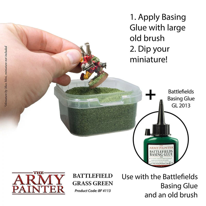 Army Painter Battlefields: Grass Green Flock Basing 150ml