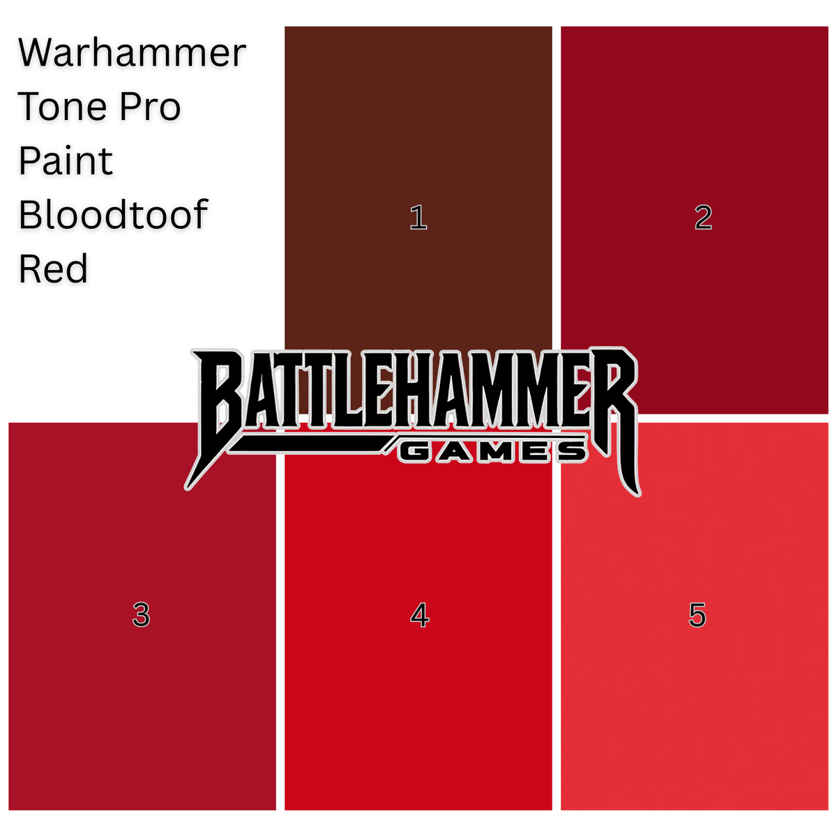 Warhammer Tone Pro Paint Bloodtoof Red 3 12Ml
