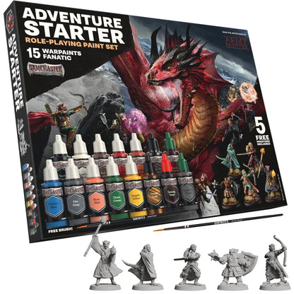 Army Painter Adventure Starter Role-Playing Paint Set with Miniatures