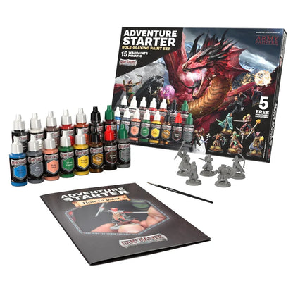 Army Painter Adventure Starter Role-Playing Paint Set with Miniatures