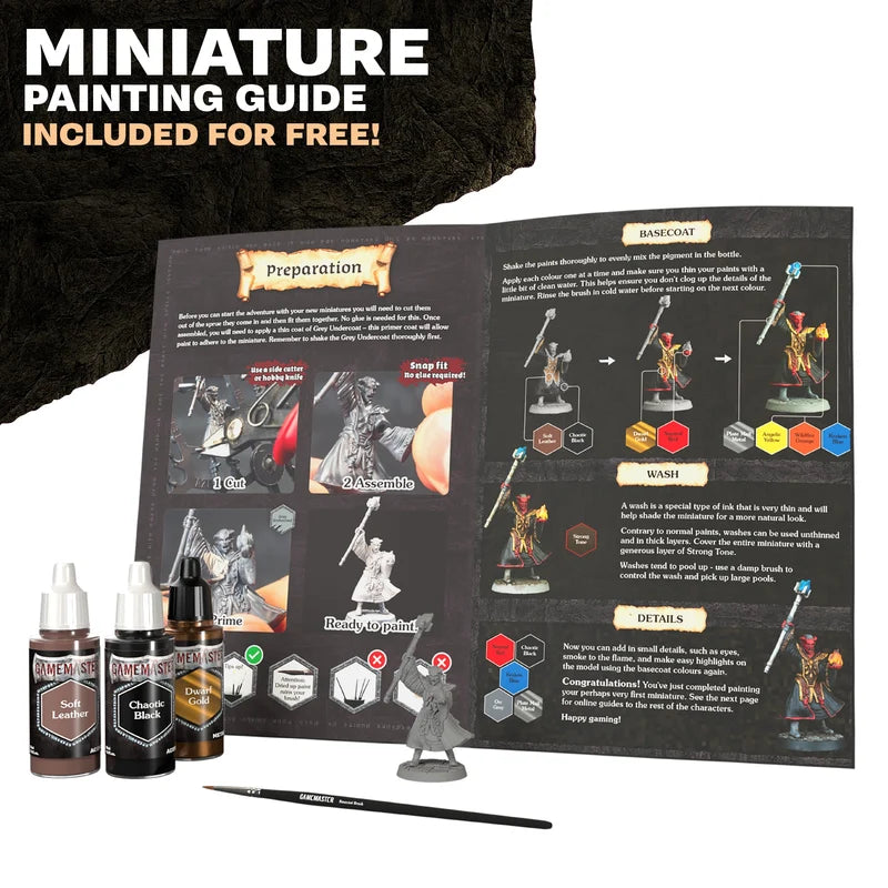 Army Painter Adventure Starter Role-Playing Paint Set with Miniatures