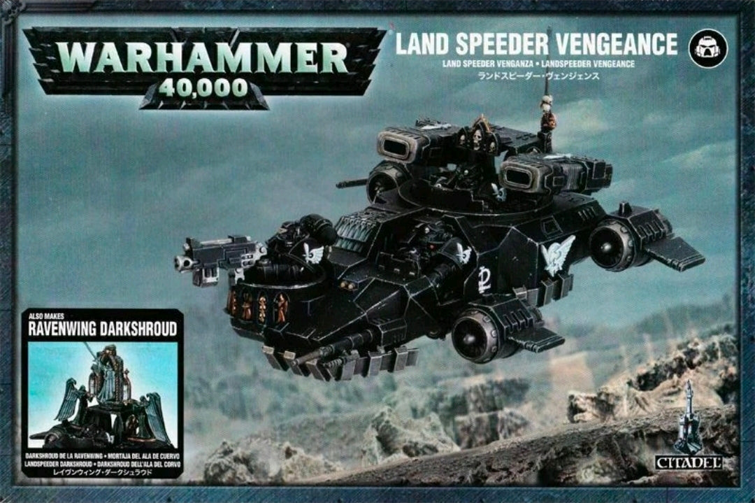 Dark Angels Land Speeder Vengeance / Ravenwing Darkshroud NIB