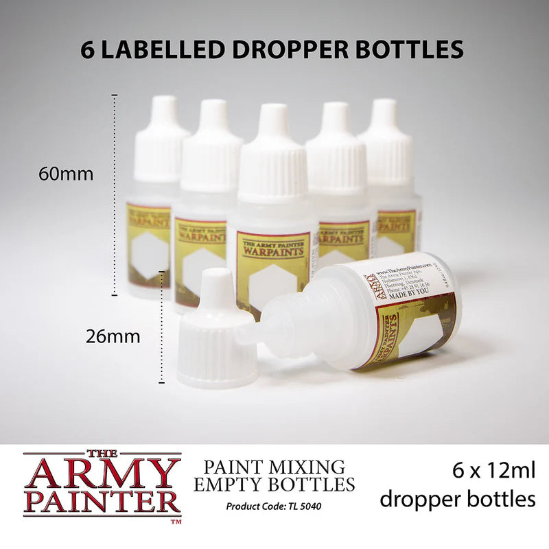 Army Painter Miniature & Model Tools Empty Mixing Bottles
