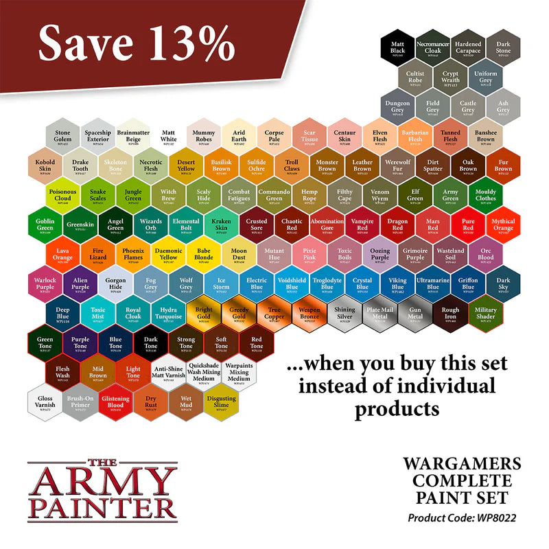 Army Painter Wargamers Complete Paint Set