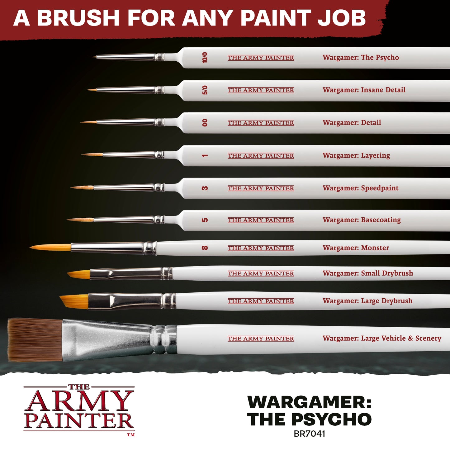 Army Painter Wargamer Brush Large Vehicle & Scenery