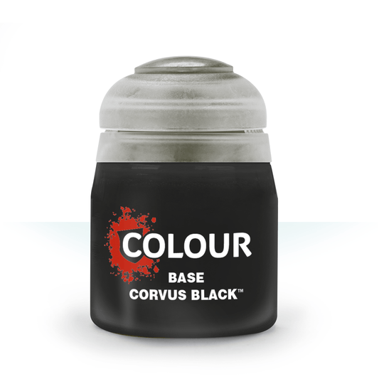 Citadel Colour Paint Base: Corvus Black (12 ml)