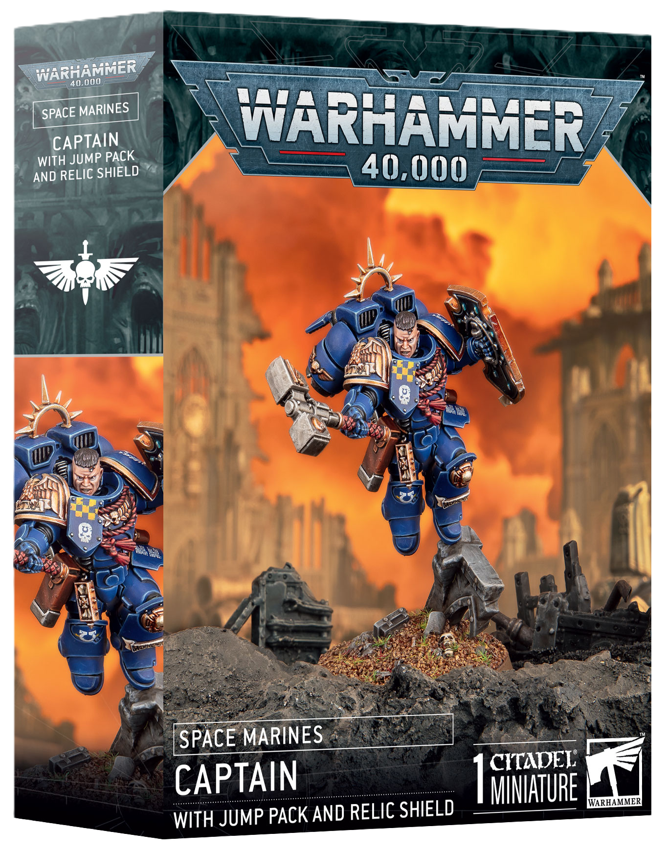 Space Marines Captain w/ Jump Pack & Relic Shield