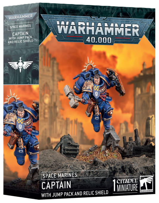 Space Marines Captain w/ Jump Pack & Relic Shield