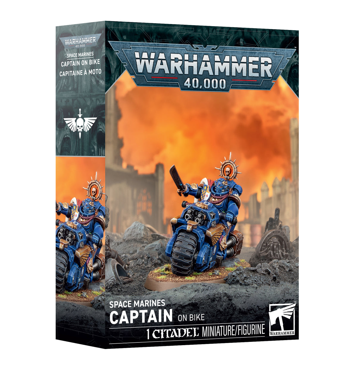 Space Marines Captain On Bike Pre-Order Ships 10/3