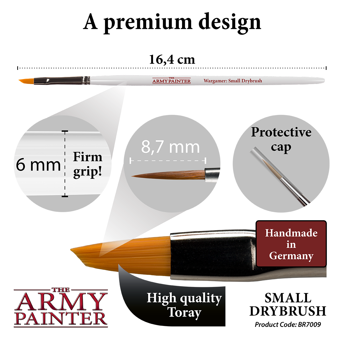 Army Painter Wargamer Brush Small Drybrush