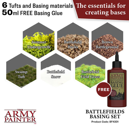 Army Painter Battlefields Basing Set with Glue