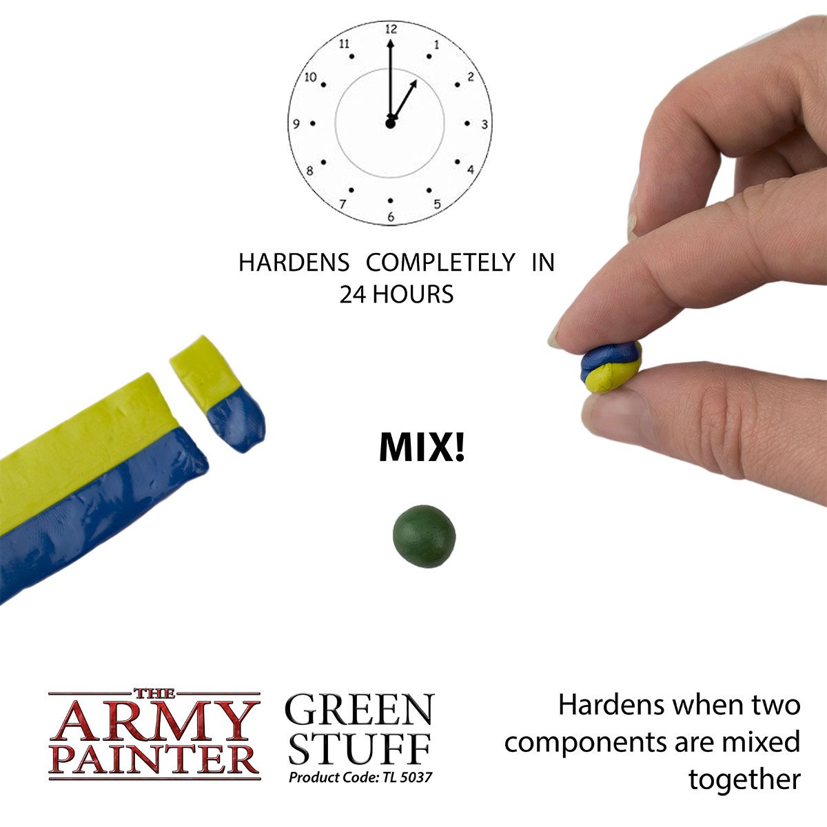 Army Painter Miniature & Model Tools Kneadatite Green Stuff