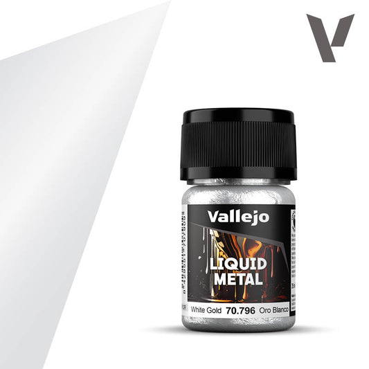 Vallejo Liquid Gold Alcohol Base White Gold (35Ml)