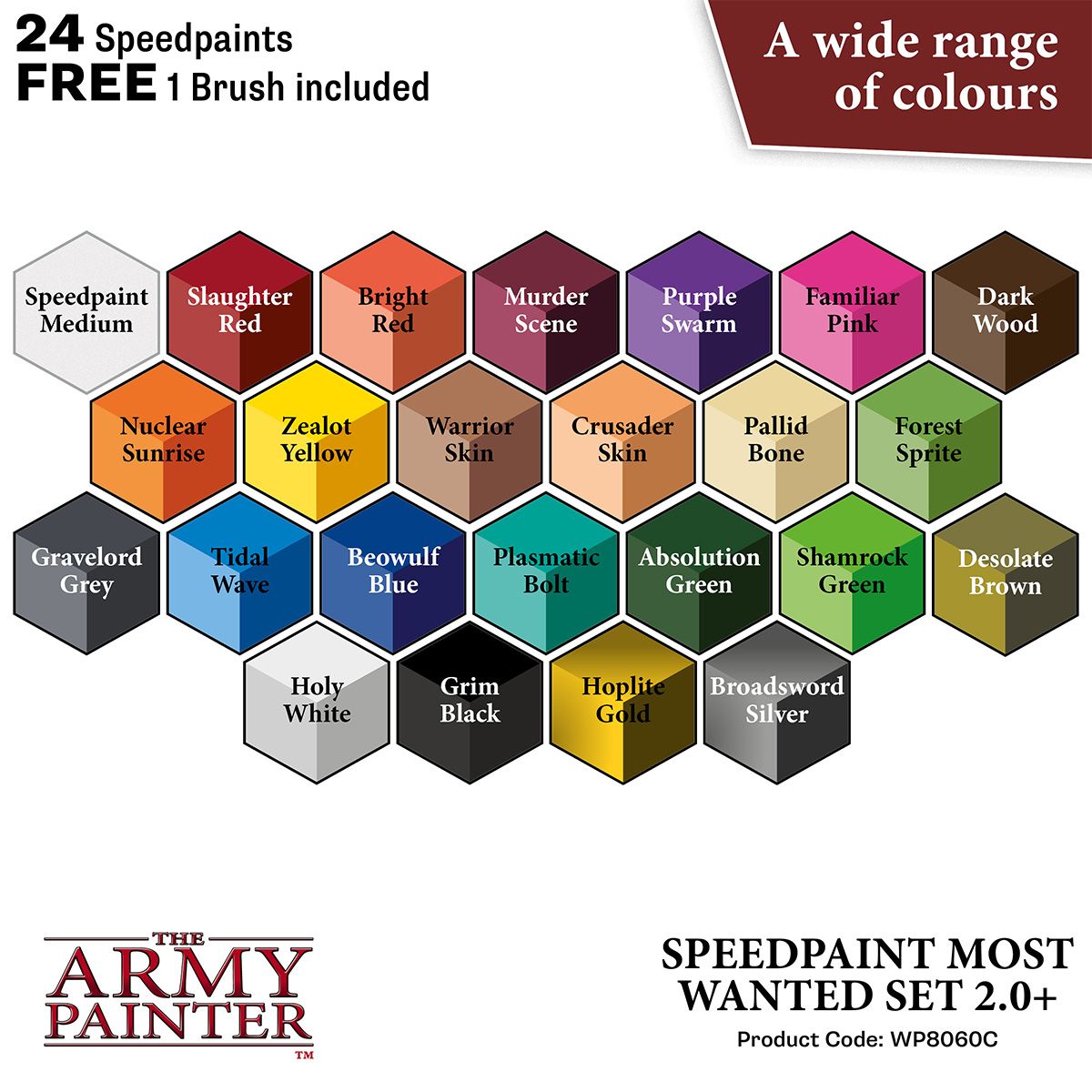 Army Painter Warpaints: Speedpaint Most Wanted Set 2.0