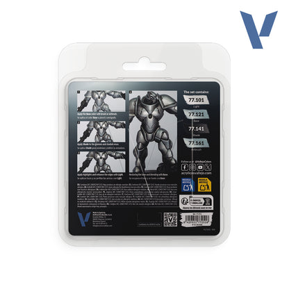 Vallejo True Metallic Metal Sterling Silver Paint Set