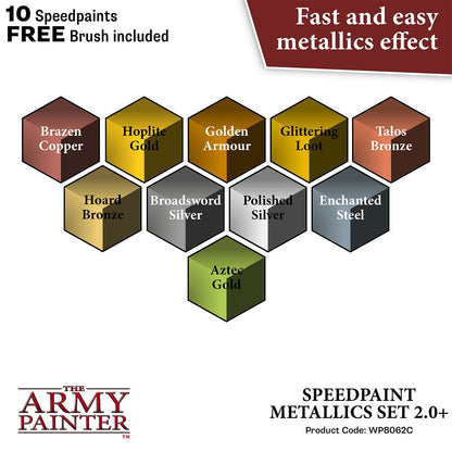 Army Painter Warpaints Speedpaint Metallics Set 2.0